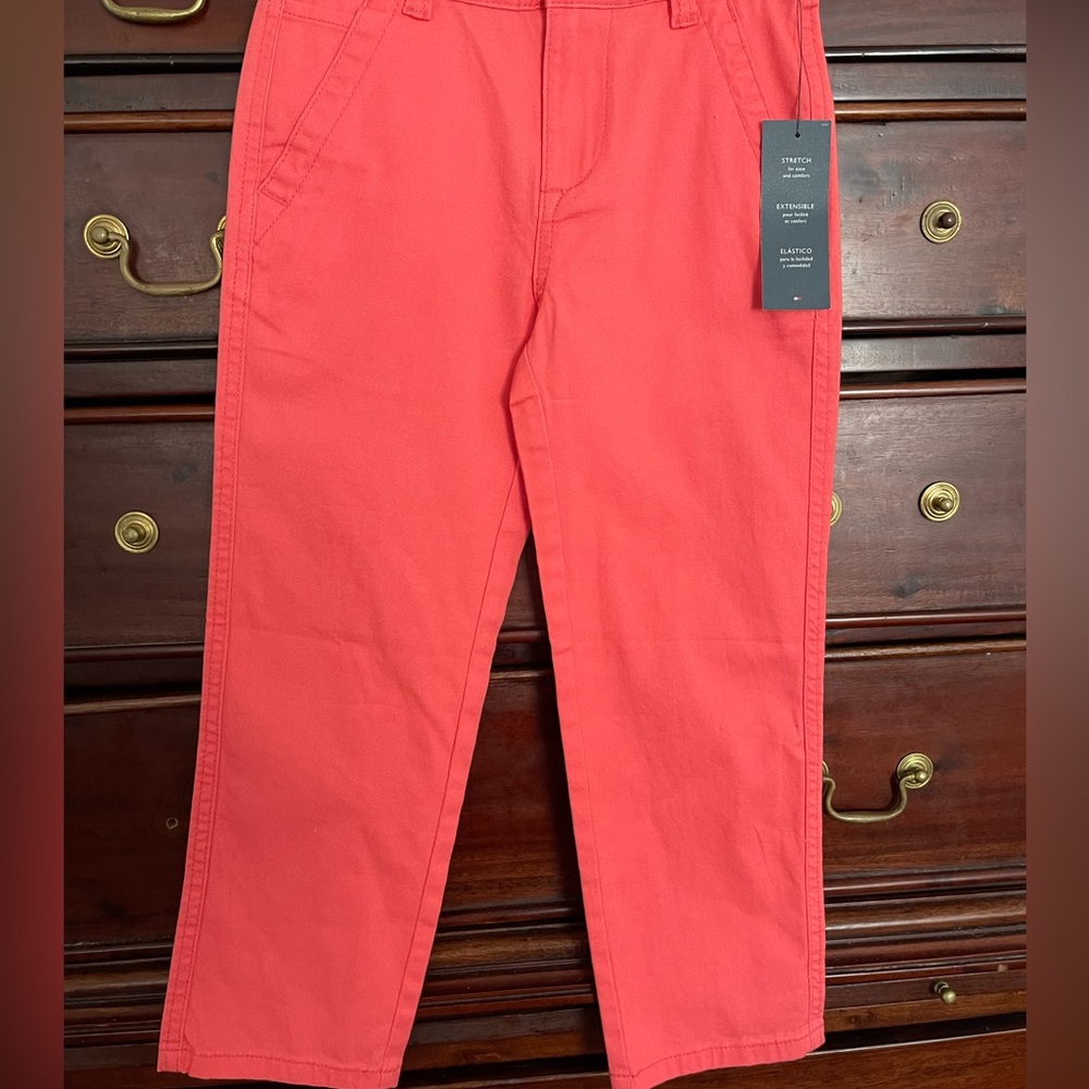 Boys Tommy Hilfiger coral pants